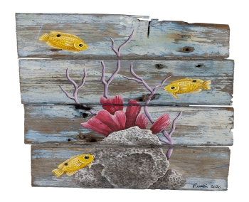 3 Yellow Fish - SOLD