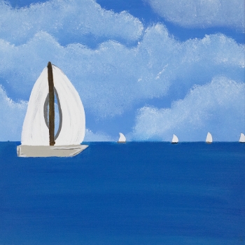 Clouds and Sail Boats